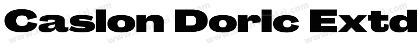 Caslon Doric Extd Fat字体转换